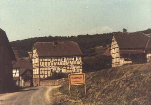 Bellmuth - Kreis Büdingen (Ortseingang 1962)