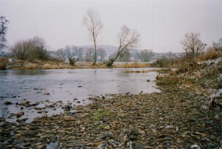 Messstelle Dillknie im Winter